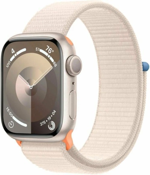 Apple Watch S9 45 мм Aluminium Case, Starlight Sport Loop