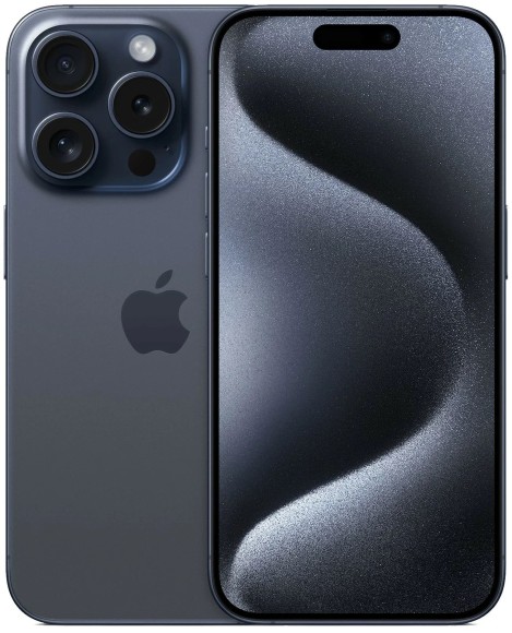 Apple iPhone 15 Pro 256 ГБ, синий титан   
