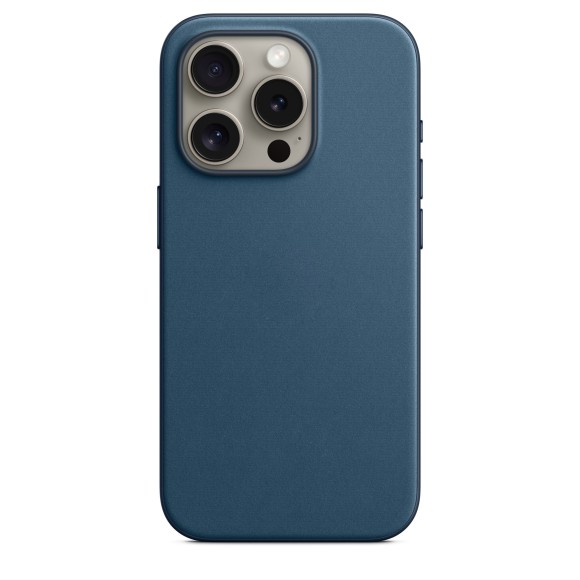 Чехол Apple MagSafe FineWoven для iPhone 15 Pro, тихоокеанский синий | Pacific Blue 