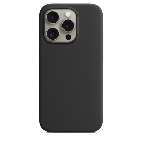 Чехол Apple MagSafe Silicone Case для iPhone 15 Pro, чёрный | Black