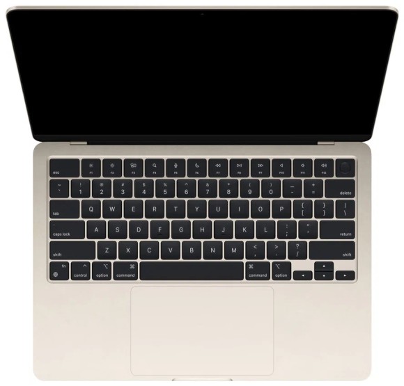 Apple MacBook Air 13 2022 (M2 8-Core, GPU 10-Core, 8GB, 512GB) MLY23, сияющая звезда Apple MacBook Air 13 2022 (M2 8-Core, GPU 10-Core, 8GB, 512GB) MLY23, сияющая звезда