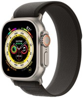 Apple Watch Ultra 49 мм Titanium Case, титановый/черно-серый Trail Loop, S/M Apple Watch Ultra 49 мм Titanium Case, титановый/черно-серый Trail Loop, S/M