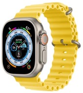 Apple Watch Ultra 49 мм Titanium Case, титановый/желтый Ocean Band, One Size Apple Watch Ultra 49 мм Titanium Case, титановый/желтый Ocean Band, One Size