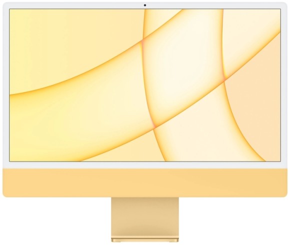  Apple iMac 24" Retina 4,5K, (M1 8C CPU, 8C GPU), 16 ГБ, 256 ГБ SSD, желтый 