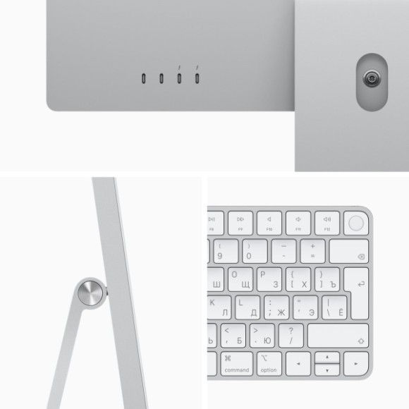 Apple iMac 24" Retina 4,5K, (M1 8C CPU, 8C GPU), 16 ГБ, 512 ГБ SSD, серебристый    Apple iMac 24" Retina 4,5K, (M1 8C CPU, 8C GPU), 16 ГБ, 512 ГБ SSD, серебристый