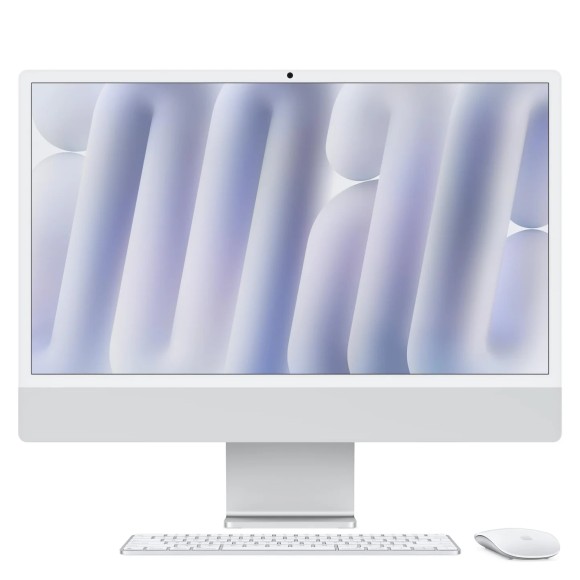 Apple iMac 24" MWUU3 (M4 10C CPU, 10C GPU, 2024) 16GB, 256GB SSD, серебристый 
