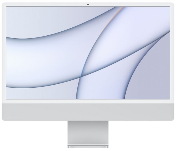  Apple iMac 24" Retina 4,5K, (M1 8C CPU, 8C GPU), 8 ГБ, 512 ГБ SSD (MGPD3) серебристый 