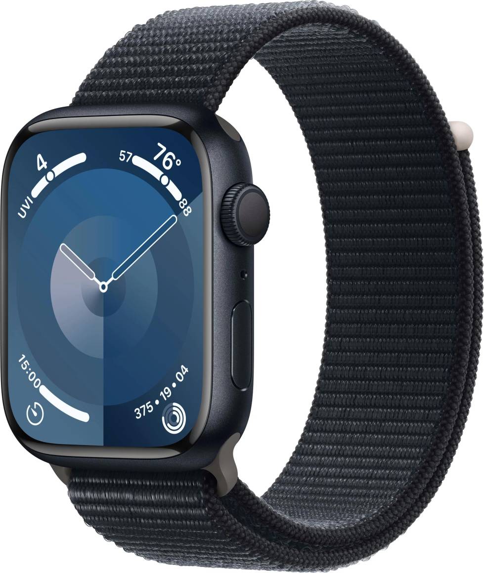 Apple Watch S9 45 Aluminium Case Midnight Sport Loop