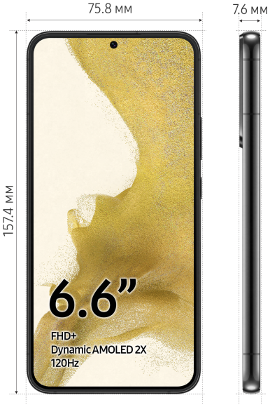 Смартфон Samsung Galaxy S22+ (SM-S906E) 8/128 ГБ, черный фантом Смартфон Samsung Galaxy S22+ (SM-S906E) 8/128 ГБ, черный фантом