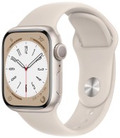 Apple Watch Series 8 45 мм Aluminium Case, starlight Sport Band сияющая звезда S/M  