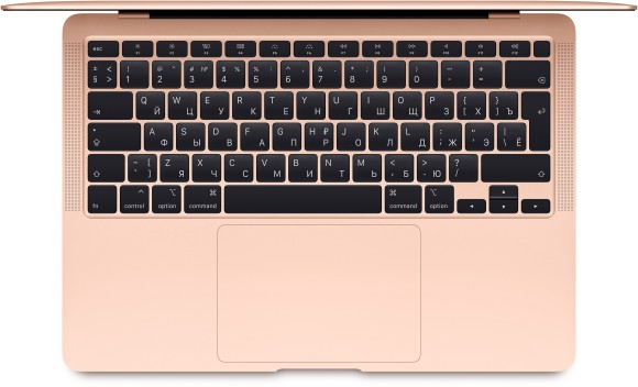 13.3" Ноутбук Apple MacBook Air 13 Early 2020 (2560x1600, Intel Core i5 1.1 ГГц, RAM 8 ГБ, SSD 512 ГБ), MVH52LL/A, золотой