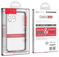 Чехол силиконовый Hoco Light Series для iPhone 15 plus прозрачный   