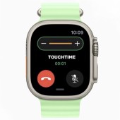 Apple Watch Ultra 3 49mm Natural Titanium Case, Neon Green Ocean Band Apple Watch Ultra 3 49mm Natural Titanium Case, Neon Green Ocean Band