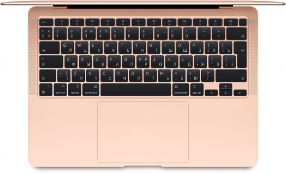 Apple MacBook Air 13 Late 2020 (2560x1600, Apple M1 3.2 ГГц, RAM 8 ГБ, SSD 512 ГБ, Apple graphics 8-core), MGNE3, золотой