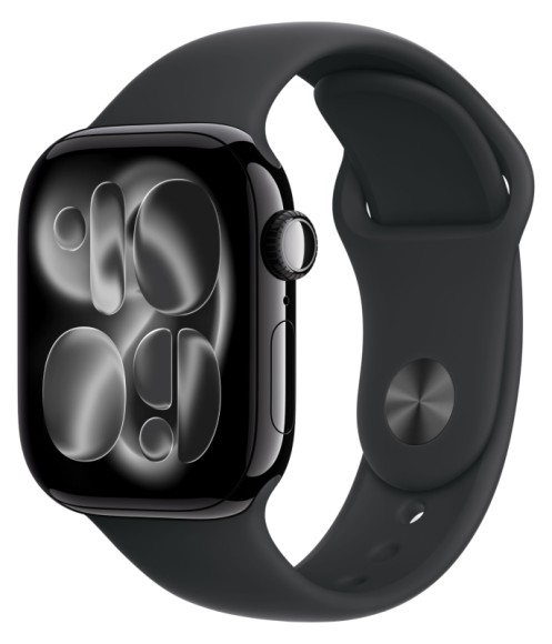 Apple Watch Series 11, 42mm, Jet Black Aluminum Case, Black Sport Band S/M Apple Watch Series 11, 42mm, Jet Black Aluminum Case, Black Sport Band S/M