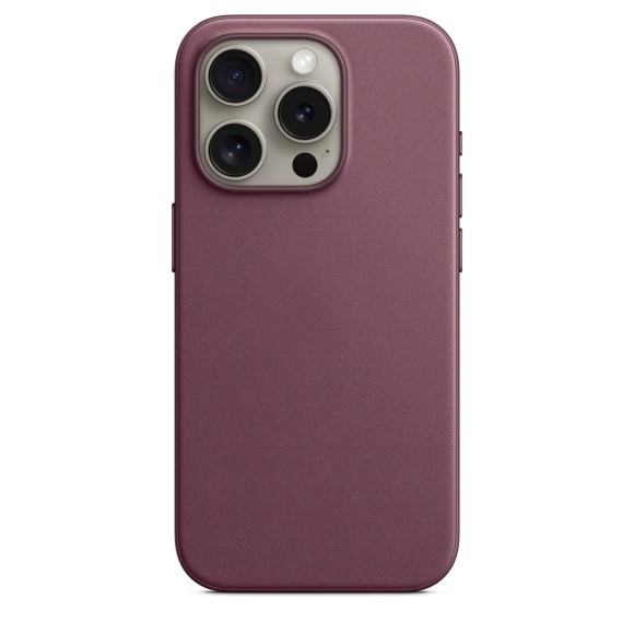 Чехол Apple MagSafe FineWoven для iPhone 15 Pro Max, красная шелковица | Mulberry