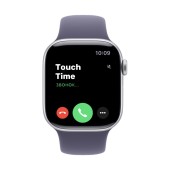 Apple Watch Series 11, 42mm, Silver Aluminum Case, Purple Fog Sport Band S/M