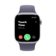 Apple Watch Series 11, 42mm, Silver Aluminum Case, Purple Fog Sport Band S/M