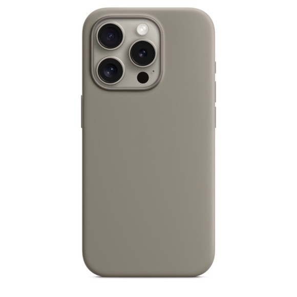 Чехол Apple MagSafe Silicone Case для iPhone 15 Pro, пепельно-коричневый | Clay