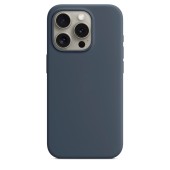Чехол Apple MagSafe Silicone Case для iPhone 15 Pro, штормовое небо | Storm Blue Чехол Apple MagSafe Silicone Case для iPhone 15 Pro, штормовое небо | Storm Blue