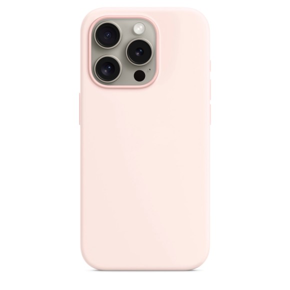 Чехол Apple MagSafe Silicone Case для iPhone 15 Pro, светло-розовый | Light Pink