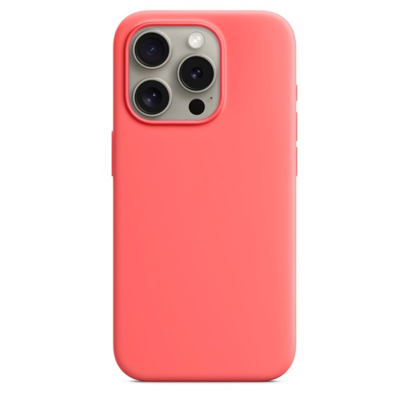 Чехол Apple MagSafe Silicone Case для iPhone 15 Pro, спелая гуава | Guava
