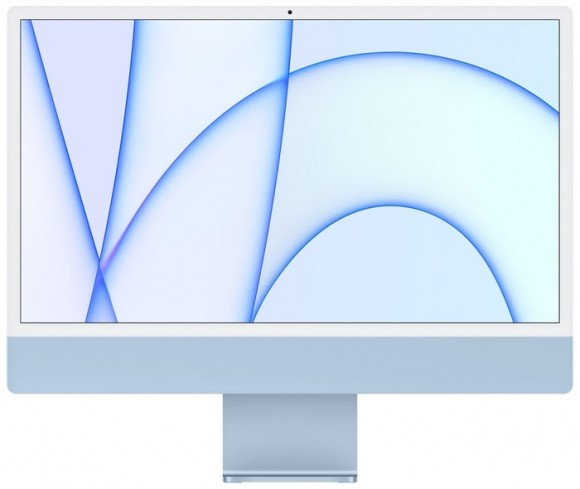 Apple iMac 24" Retina 4,5K, (M1 8C CPU, 8C GPU), 8 ГБ, 256 ГБ SSD (MGPK3RU/A) синий