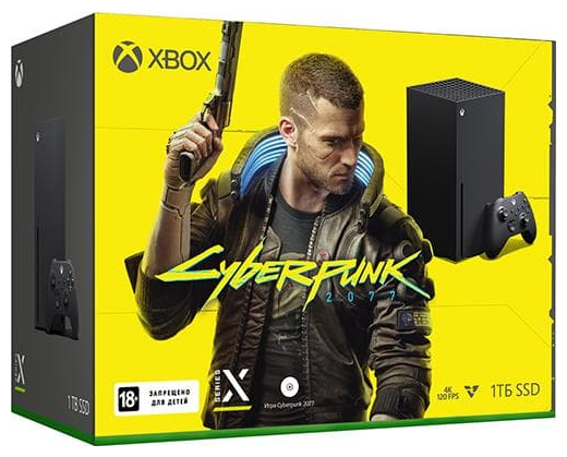 Игровая приставка Microsoft Xbox Series X 1000 ГБ SSD, черный