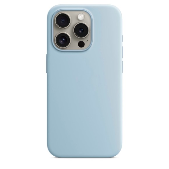 Чехол Apple MagSafe Silicone Case для iPhone 15 Pro, светло-голубой | Light Blue