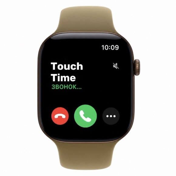 Apple Watch Series 12, 42mm, Dark Bronze Aluminum Case, Olive Sport Band S/M