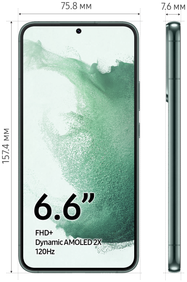 Смартфон Samsung Galaxy S22+ (SM-S906E) 8/128 ГБ, зеленый Смартфон Samsung Galaxy S22+ (SM-S906E) 8/128 ГБ, зеленый