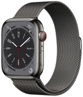 Apple Watch Series 8 41 мм Graphite Stainless Steel Case, Graphite Milanese Loop  Apple Watch Series 8 41 мм Graphite Stainless Steel Case, Graphite Milanese Loop