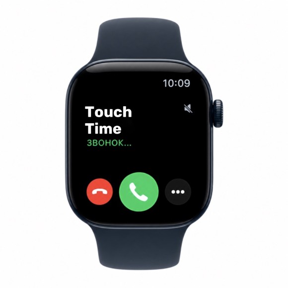 Apple Watch Series 12, 42mm, Night Blue Ceramic Case, Navy Blue Sport Band, S/M