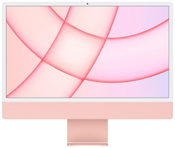  Apple iMac 24" Retina 4,5K, (M1 8C CPU, 8C GPU), 8 ГБ, 512 ГБ SSD (MGPN3RU/A) розовый 