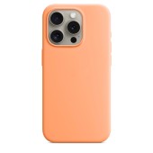 Чехол Apple MagSafe Silicone Case для iPhone 15 Pro Max, апельсиновый сорбет | Orange Sorbet  Чехол Apple MagSafe Silicone Case для iPhone 15 Pro Max, апельсиновый сорбет | Orange Sorbet