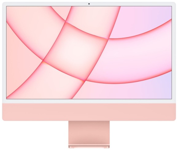  Apple iMac 24" Retina 4,5K, (M1 8C CPU, 8C GPU), 8 ГБ, 256 ГБ SSD (MGPM3RU/A) розовый