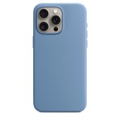 Чехол Apple MagSafe Silicone Case для iPhone 15 Pro Max, зимнее небо | Winter Blue  Чехол Apple MagSafe Silicone Case для iPhone 15 Pro Max, зимнее небо | Winter Blue