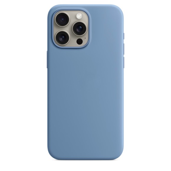 Чехол Apple MagSafe Silicone Case для iPhone 15 Pro Max, зимнее небо | Winter Blue 