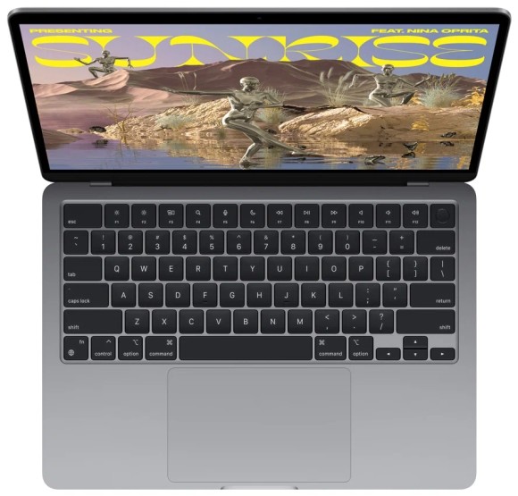  Apple MacBook Air 13 2022 (M2 8-Core, GPU 8-Core, 16GB, 256GB) MC7U4, серый космос