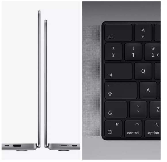  Apple Macbook Pro 14 Late 2021 (3024×1964, Apple M1 Pro, RAM 16 ГБ, SSD 512 ГБ, Apple graphics 14-core), RU, MKGR3RU/A, серебристый