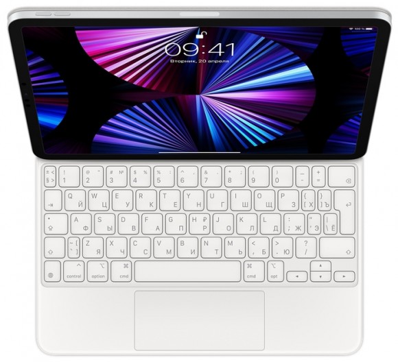 Клавиатура Apple Magic Keyboard для iPad Pro 11" 2020-2022 белый, русская раскладка