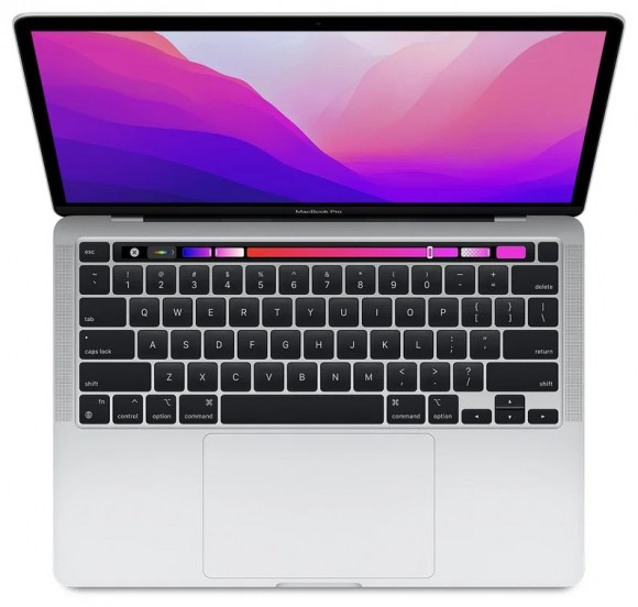Apple MacBook Pro 13 2022 2560x1600, Apple M2, RAM 8 ГБ, SSD 256 ГБ, Apple graphics 10-core, macOS, MNEP3, серебристый