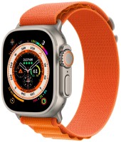 Apple Watch Ultra 49 мм Titanium Case, титановый/оранжевый Alpine Loop, S  Apple Watch Ultra 49 мм Titanium Case, титановый/оранжевый Alpine Loop, S