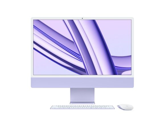  Apple iMac 24" (2023) M3 (8C CPU, 10C GPU, 8GB, 256GB SSD) MQRV3, фиолетовый