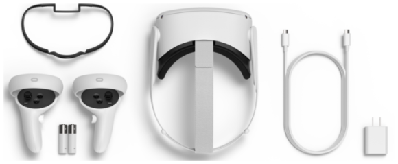 Система VR Oculus Quest 2 - 128 GB, контроллер движений, белый Система VR Oculus Quest 2 - 128 GB, контроллер движений, белый