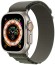  Apple Watch Ultra 49 мм Titanium Case, титановый/зеленый Alpine Loop, S