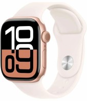 Часы Apple Watch Series 10, 46 мм, алюминий цвета, розовое золото, спортивный ремешок, румянец, M/L Часы Apple Watch Series 10, 46 мм, алюминий цвета, розовое золото, спортивный ремешок, румянец, M/L